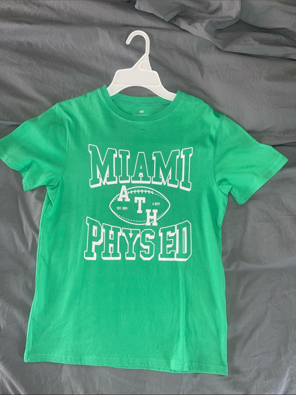 H&M Green "Miami Phys Ed" Short Sleeve Tee